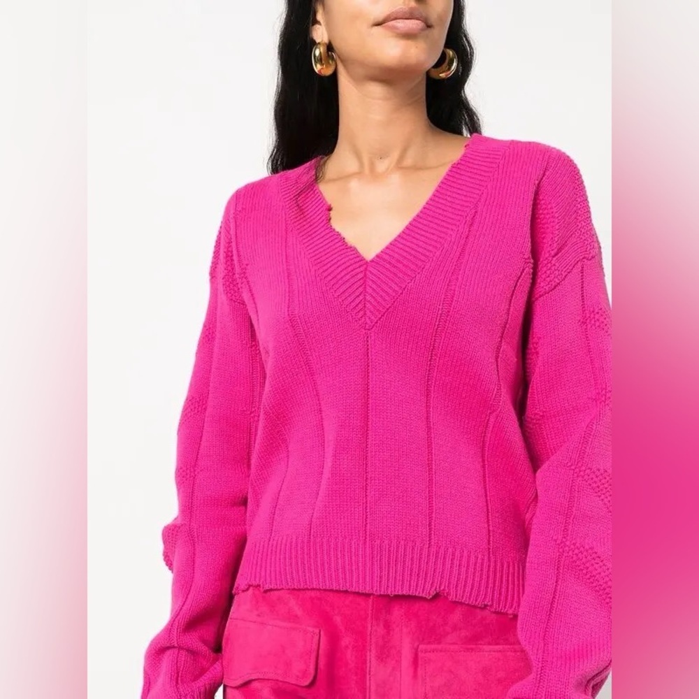 NWT RtA Alba Knitted Sweater in Pink - Picture 2 of 5